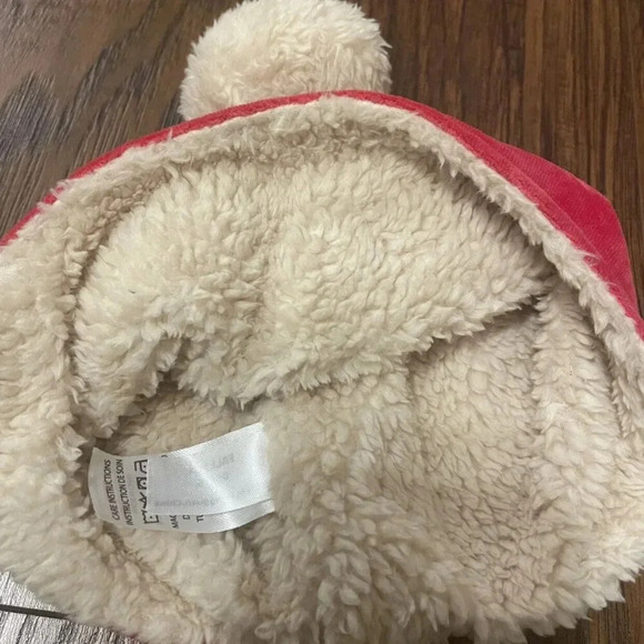 Zutano 2T Velour Winter Hat with Pom Poms, Santa, Christmas - Picture 3 of 4